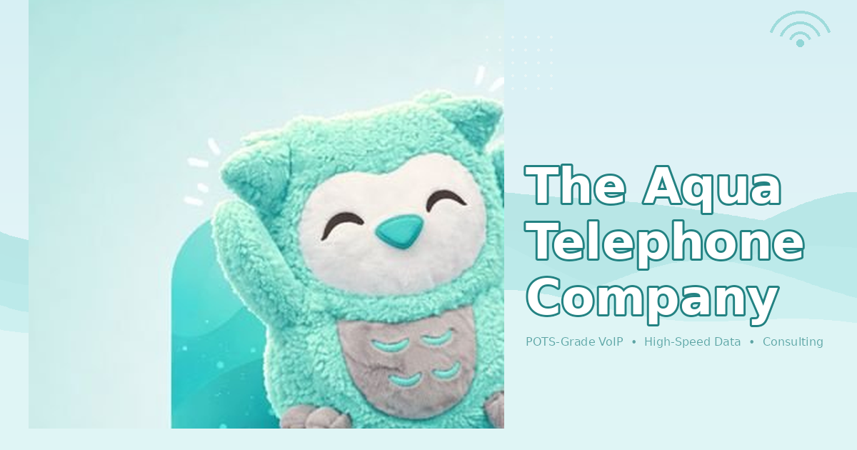 The Aqua Telephone Company Logo